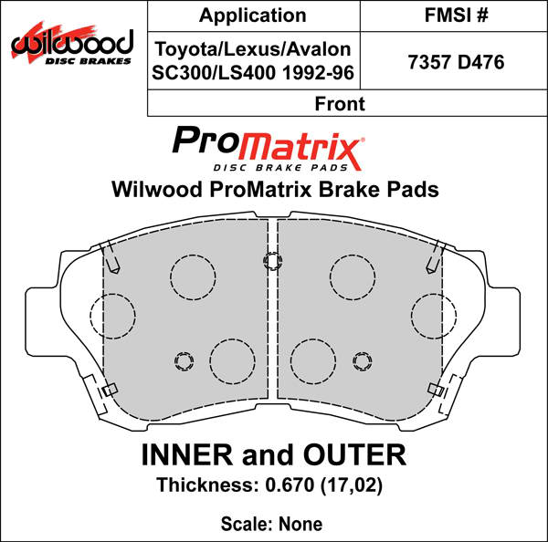 Pad Set, Promatrix, D476